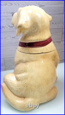 Rare Yellow Lab 12 Cookie Jar by Big Sky Carvers Canine Kitchen Collection 2001