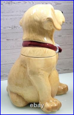 Rare Yellow Lab 12 Cookie Jar by Big Sky Carvers Canine Kitchen Collection 2001