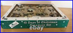 Retired Big Sky Carvers 12 Days of Christmas Ornament Set in Box Excellent