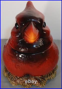 Retired Fat Cardinal Cookie Jar Phyllis Driscoll Big Sky Carvers 10 Free Ship