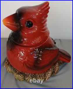 Retired Fat Cardinal Cookie Jar Phyllis Driscoll Big Sky Carvers 10 Free Ship