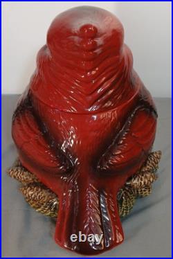 Retired Fat Cardinal Cookie Jar Phyllis Driscoll Big Sky Carvers 10 Free Ship