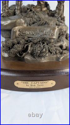 Rick Terry Lewis Clark Captains Big Sky Carvers Montana Bronze Statue #20/2450