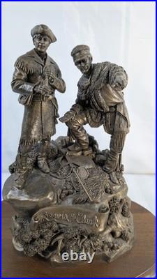 Rick Terry Lewis Clark Captains Big Sky Carvers Montana Bronze Statue #20/2450