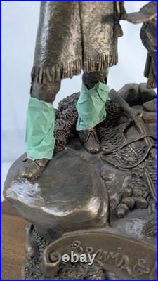 Rick Terry Lewis Clark Captains Big Sky Carvers Montana Bronze Statue #20/2450