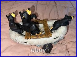 River Rafters BEARFOOTS by Jeff Fleming Big Sky Carvers LIMITED NUMBERED E8884