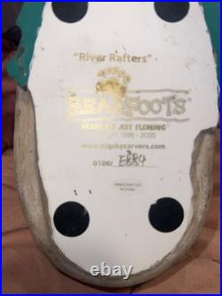 River Rafters BEARFOOTS by Jeff Fleming Big Sky Carvers LIMITED NUMBERED E8884