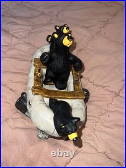 River Rafters BEARFOOTS by Jeff Fleming Big Sky Carvers LIMITED NUMBERED E8884