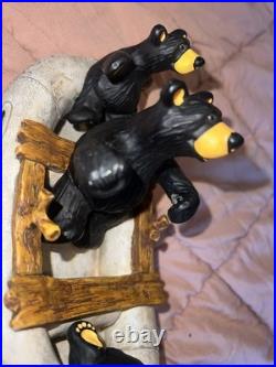 River Rafters BEARFOOTS by Jeff Fleming Big Sky Carvers LIMITED NUMBERED E8884
