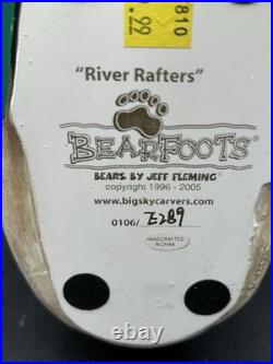 River Rafters BEARFOOTS by Jeff Fleming Big Sky Carvers Limited Numbered 8 Read