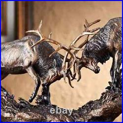 Royal Battle, Elk Sculpture by Marc Pierce Signature Collection