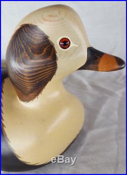 SS Scott Huntsman Big Sky Carvers Old SquawithLong-tailed Duck Decoy Signed