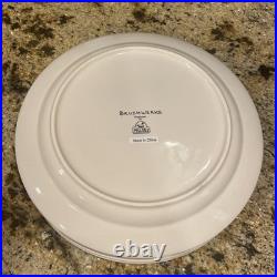 Set 6 Brushwerks Stoneware Big Sky Carvers Ceramic Dinner Plates Moose