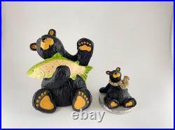 Set of 4 Big Sky Carvers Bear Foots Bears by Artist Jeff Fleming