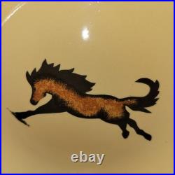 Set of 4 Brushwerks By Big Sky Carvers Wild Horses Stoneware Bowls 9