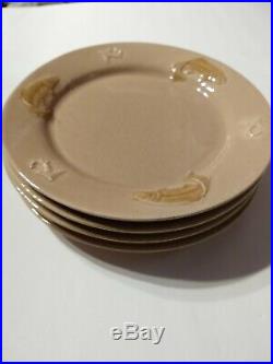 Stoneware by Big Sky Carvers set of 4 Trout plates 8.5