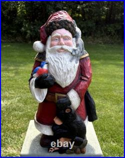 Stuart Bond Signed 21 Woodland Santa Figurine Resin Limited Edition Christmas