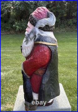 Stuart Bond Signed 21 Woodland Santa Figurine Resin Limited Edition Christmas