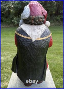 Stuart Bond Signed 21 Woodland Santa Figurine Resin Limited Edition Christmas
