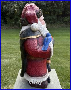 Stuart Bond Signed 21 Woodland Santa Figurine Resin Limited Edition Christmas