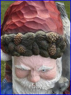 Stuart Bond Signed 21 Woodland Santa Figurine Resin Limited Edition Christmas
