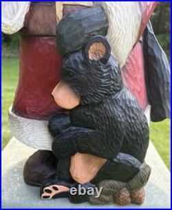 Stuart Bond Signed 21 Woodland Santa Figurine Resin Limited Edition Christmas