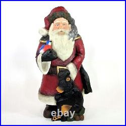 Stuart Bond WOODLAND SANTA LARGE 21 Figurine Big Sky Carvers Bear Bird LE