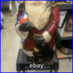 Stuart Bond WOODLAND SANTA LARGE 21 Figurine Big Sky Carvers Bear Bird LE