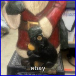 Stuart Bond WOODLAND SANTA LARGE 21 Figurine Big Sky Carvers Bear Bird LE