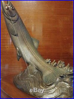 Swift Water Acrobat Bill Reel sculpture #565/1250 Big Sky Carvers