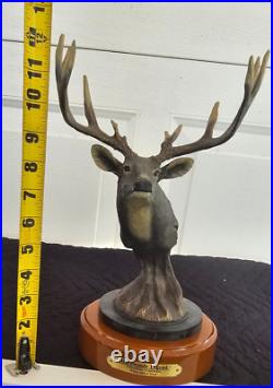 The Hardwood Legend-White Tale Deer Statue Dick Idol Collection Big Sky Carvers