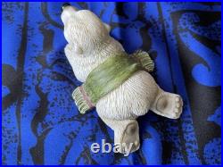 Trio of Big Sky Carvers Polartivity Bear Figurines, Phyllis Driscoll, Xmas