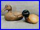 Two-Vintage-Hand-Carved-Wooden-Duck-Decoys-Oscar-M-Cortez-Big-Sky-Carvers-01-vexc