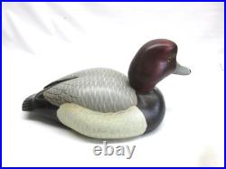VINTAGE BIG SKY CARVERS Redhead Duck 1993 Signed Alcorn, Ducks Unlimited