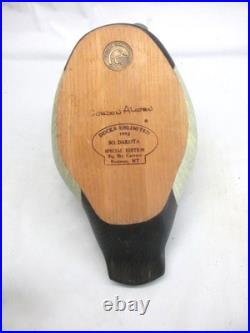 VINTAGE BIG SKY CARVERS Redhead Duck 1993 Signed Alcorn, Ducks Unlimited