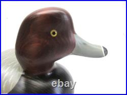 VINTAGE BIG SKY CARVERS Redhead Duck 1993 Signed Alcorn, Ducks Unlimited