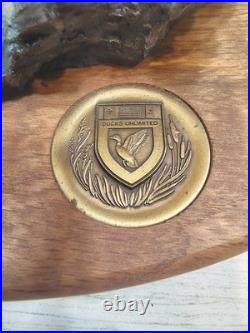 VTG, Ducks Unlimited, Big Sky Carvers, Table Lamp With Shade, Man & Dog, Fishing