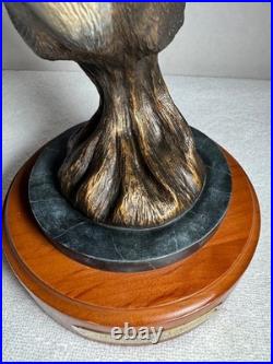 VTG White Tailed Deer Bust Big Sky Carvers Hardwoods Legend Wildlife Art Statue