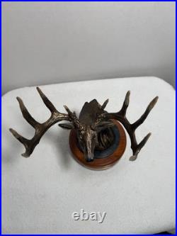 VTG White Tailed Deer Bust Big Sky Carvers Hardwoods Legend Wildlife Art Statue
