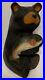 Vintage-15-BSC-Big-Sky-Carvers-Jeff-Fleming-Solid-Carved-Wood-Bear-with-Salmon-01-uqyt