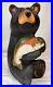 Vintage-15-Big-Sky-Carvers-By-Jeff-Fleming-Solid-Wood-Carved-Bear-with-Salmon-BSC-01-rq