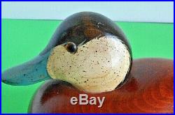 Vintage 1982 Big Sky Carvers Wooden Ruddy Duck Decoy Carved/Signed C Fellows