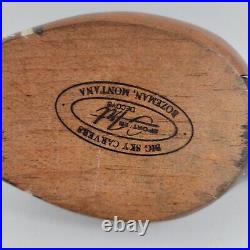 Vintage 1984 Big Sky Carvers Duck Decoy Carolina Wood Vibrant Solid 12 1/2'