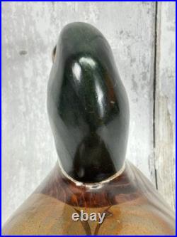 Vintage 1984 Thomas Chandler Hand Carved Mallard Drake Duck Decoy Signed