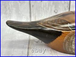Vintage 1984 Thomas Chandler Hand Carved Mallard Drake Duck Decoy Signed