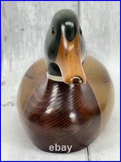 Vintage 1984 Thomas Chandler Hand Carved Mallard Drake Duck Decoy Signed