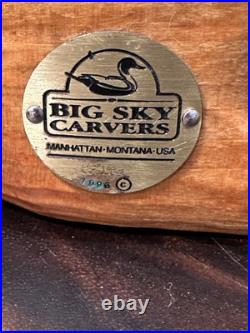 Vintage 1990's Large Big Sky Carvers Carved Beaver Sculpture Light Wood 15 x 5