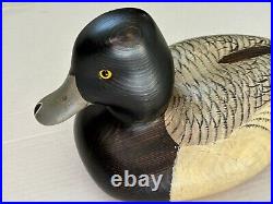 Vintage 1991 Ducks Unlimited Wood Carved Duck Bluebill Big Sky Carvers 26/400