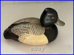 Vintage 1991 Ducks Unlimited Wood Carved Duck Bluebill Big Sky Carvers 26/400