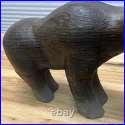Vintage 1996 Big Sky Carvers Wood Moose Figure Jeff Fleming Hand Carved Montana